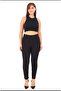 Plus Size Steel Fabric, Recovery, Full Lycra Stone Detail Pants - 2