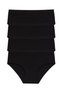 Set of 4 Ribbed Textured High Waist Women's Panties - Comfortable & Breathable