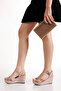 Rose Stone Stylish Wedge Heel Women's Shoes and Bag Combination - 2