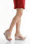 Rose Wedge Sole Women's Heeled Shoes-600
