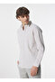 Men's Slim Fit Cream Shirt - JELINEN BLEND LS SN - 2