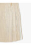 Sleeveless Crew Neck Pleated Midi Length Pencil Dress