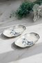 GÜRAL PORCELAIN NESRIN 2 PIECES 25 CM BONE BOAT PLATE - 1891 - 4