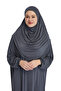 Organic Hijab One Piece Prayer Dress - Smoked - 3