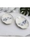 GÜRAL PORCELAIN NESRIN 2 PIECES 25 CM BONE BOAT PLATE - 1891