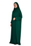 Organic Hijab One Piece Prayer Dress - Emerald - 3