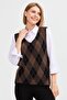 Women's Argyle Patterned Sweater 26 - 6