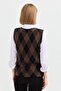 Women's Argyle Patterned Sweater 26 - 8