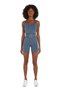 00Gws4K1955Bx-Wo - Tank (Cropped) Women's Blue Crew Neck Regular Fit Tank Top