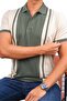 Men's Polo Neck T-Shirt in Beige Khaki with Double Color Gift Box - 4