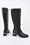 Collié Pointed Toe Side Zipper Heeled Women's Boots