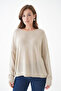 Women's Wide Collar Oversize Stone Knit Sweater 6933 - 6