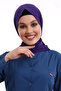 Hijab Neck Tied Bonnet - 128 Purple - 5