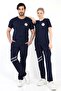 Emergency Health Round Neck Combed Cotton Short Sleeve Tshirt - Navy Blue - 7