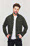 Men's Dark Khaki Slim Fit Cotton Denim Shirt