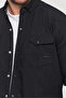Men's Black Slim Fit Tight Fit Cotton Denim Shirt - 5