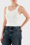 Ribbed Slim Fit Crew Neck Top Top Xw001303 Af10352 U1003 - 4