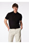 Men's Black Polo T-Shirt 242 LCM242026 TYLEN BLACK