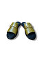 Women's Genuine Leather Single Strap Low Sole Buckle Slippers - 7