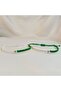 Green and White Heart Fan Bracelet – Handmade Macrame Adjustable Gift for a Friend or Lover - 3