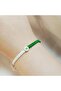 Green and White Heart Fan Bracelet – Handmade Macrame Adjustable Gift for a Friend or Lover - 5
