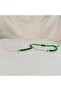 Green and White Heart Fan Bracelet – Handmade Macrame Adjustable Gift for a Friend or Lover - 6