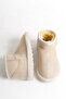 Baby Girl Tan Cinnamon Ultra Mini Suede Fur Lined Winter Thick Sole Children's Boots - 4