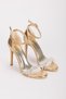 Wedding Series Sultan Fabric Cross Stone Embroidered Evening Dress Thin Heeled Shoes - 4