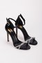 Wedding Series Sultan Fabric Cross Stone Embroidered Evening Dress Thin Heeled Shoes - 4
