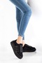 Unisex Daily Thick Sole Orthopedic Retro Stripe Black Guaranteed Sports Sneaker Shoes - 8