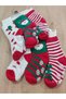 3 Pairs of Terry Cotton Winter Christmas Patterned Unisex Children's and Baby Socks - 7