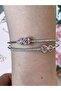 Pink Zircon Stone Vip Steel Bracelet Gema Butterfly Heart Bow Star Figured Bracelet Gift - 2