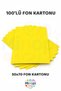 Yellow Background Cardboard 50X70 cm 100-Pack Colored Background Cardboard Thick Large Size