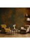 Artistic Patina Wallpaper Amber Indigo |   Self Adhesive & Textured Paper - 7