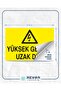 High Voltage Keep Out Stop Sticker 20X28 cm - 2