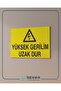 High Voltage Keep Out Stop Sticker 20X28 cm - 4