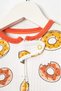 100% Cotton 9-12-18 Months Colorful Donut 3-Piece Jumpsuit with Cuffs Without Booties (Baby Girl Boy) - 3