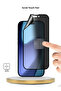 Apple iPhone 17 Pro 5G 2025 Premium Nano Ceramic Privacy Full Cover Matte Flexible Clear/Black - 3