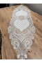 Luxury Set of 5: Living Room Set - Cream Velvet Runner - Sofor - Autocar Math - Napkin - 3