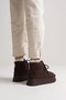 Women's Boots Brown Suede – Wool Inside, Thick Sole, Lace-Up, Warm, Heribo - 6