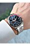 Silver Color Black Dial Sport Men's Wristwatch + Watch Box - 3