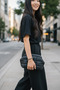 Matte Black Puffer Hidden Scholarship Clutch Hand / Shoulder Bag - 5