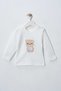 Heart Bearer Embroidered Hooded Vest Two Threads Seasonal Baby Girl 3 Piece Set - 3