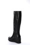 Genuine Leather Black Fur Zippered Wedge Heeled Women's Boots Tg09064112611311 - 4