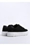Tb0A63Fvw051_Low Lace up Sneaker Black Leather Women's Sneaker - 3