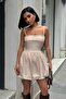 Strappy Balloon Skirt Mini Dress Jt8024 - 6