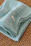 100% Organic Cotton Double Layer Muslin Blanket Nile Green (75X85 cm) - 5