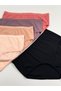 Women's High Waist Ribbed Daily Panties, 5-Pack, 100% Cotton - 4