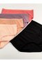Women's High Waist Ribbed Daily Panties, 5-Pack, 100% Cotton - 5