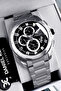 Exclusive Men's Wristwatch Waterproof Stainless Silver Color Steel Band - Dke2007C1 - 3